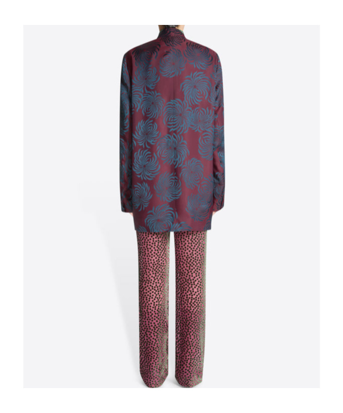 Dries Van Noten Jacquard Blazer In Multi