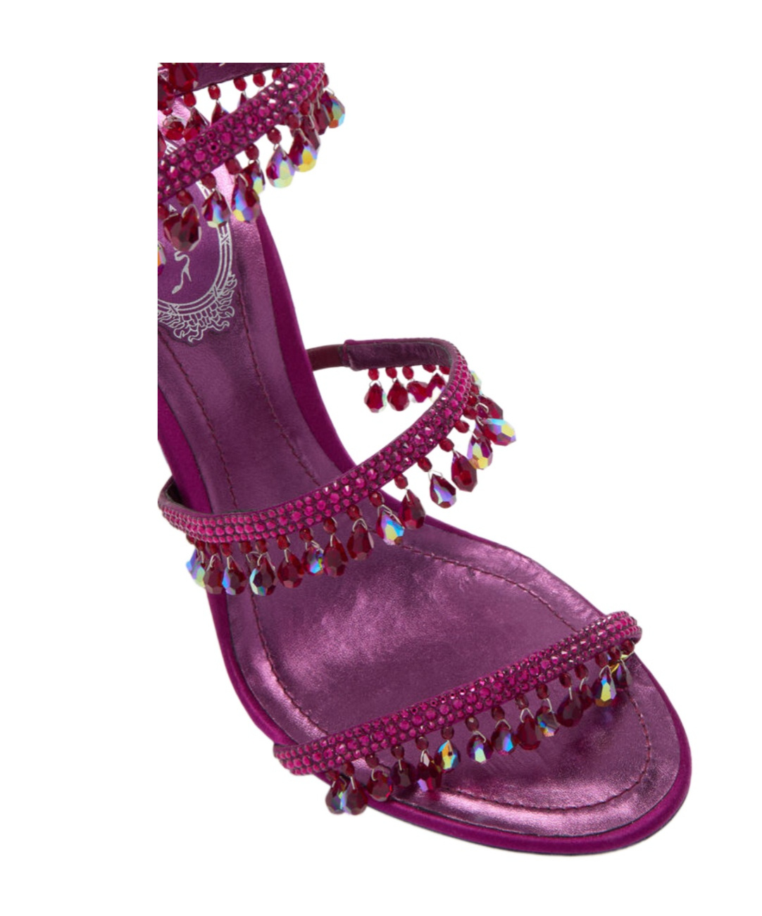 René Caovilla 105mm Chandelier Sandals In Pink