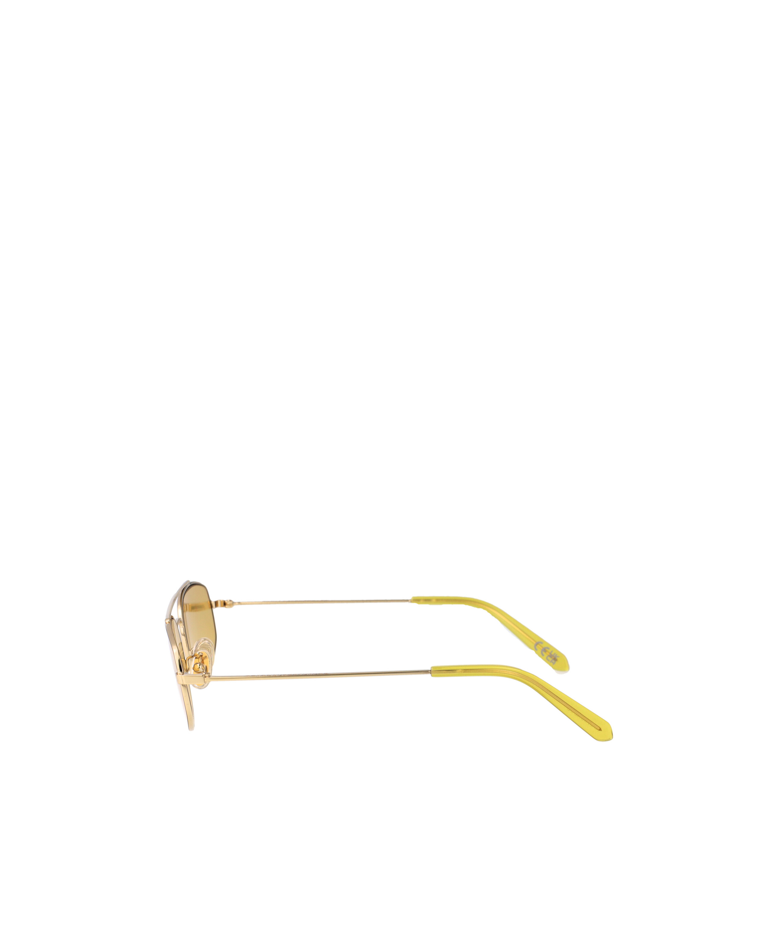 Retrosuperfuture Geometric Frame Sunglasses In Yellow