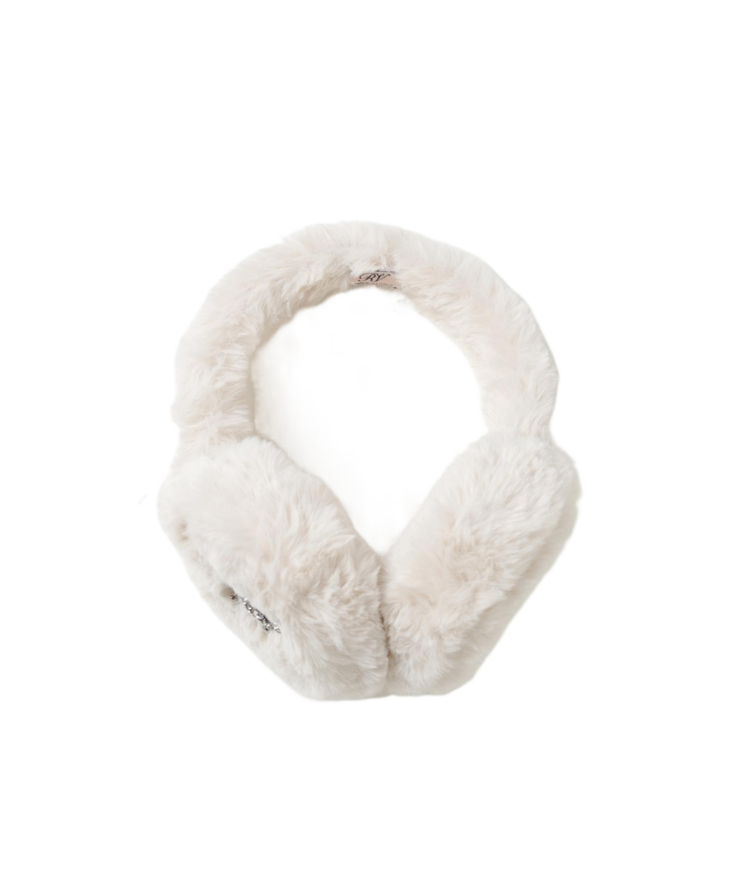 Roger Vivier Artificial Fur Earmuffs In White