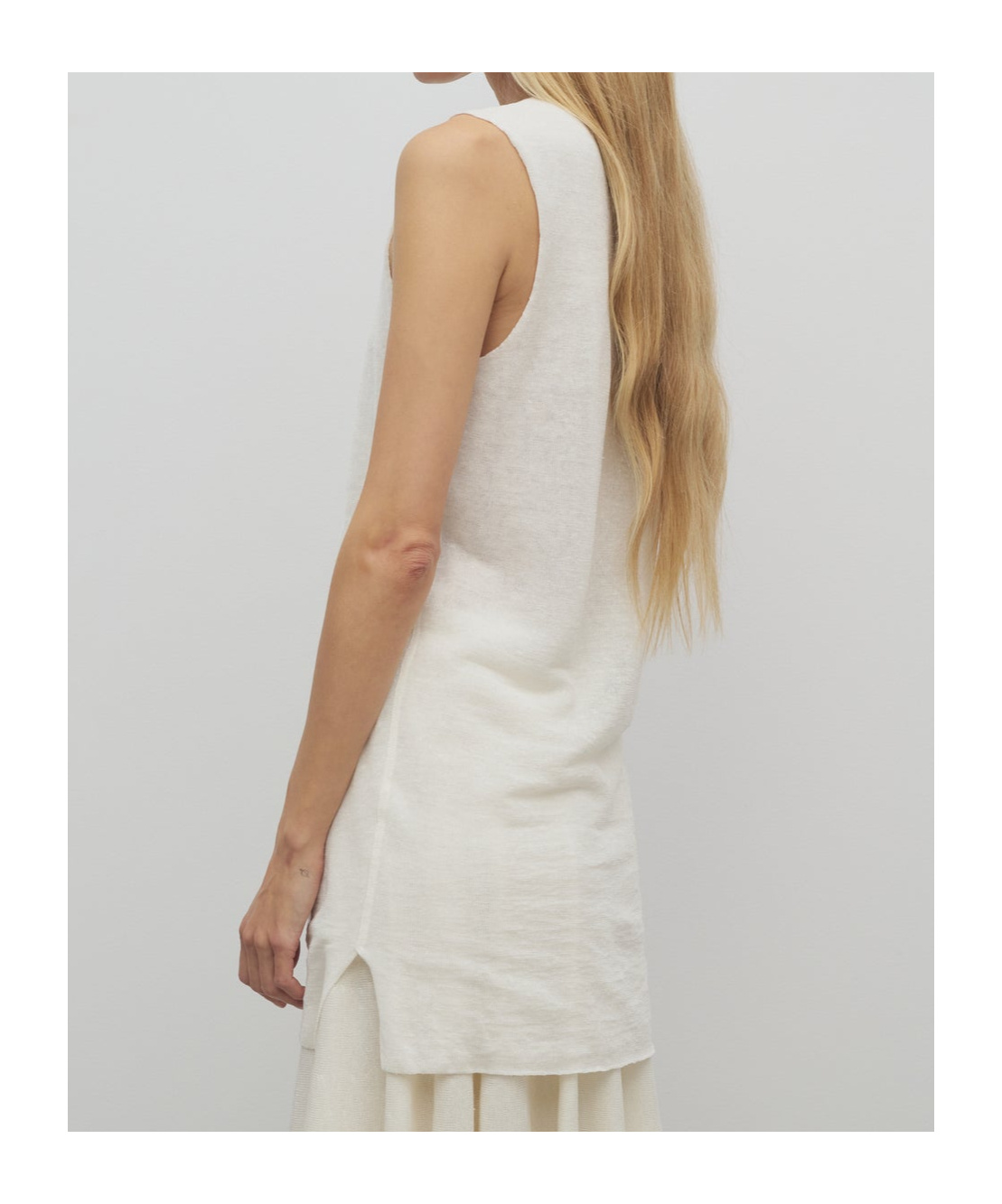 The Row Chic Cotton Ribbed Tank Top With Sophisticated Fit And Versatile Style In White