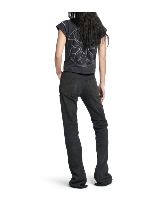 Balenciaga Bootcut Slim-fit Trousers In Animal Print