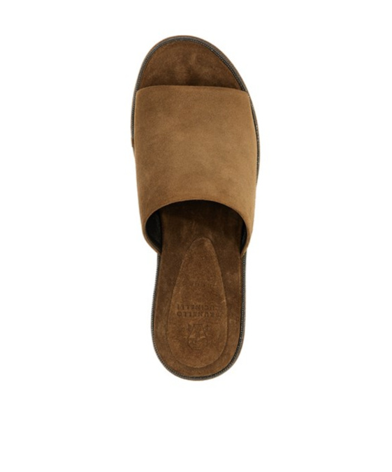 Brunello Cucinelli Brown Monile Wedges In Brown