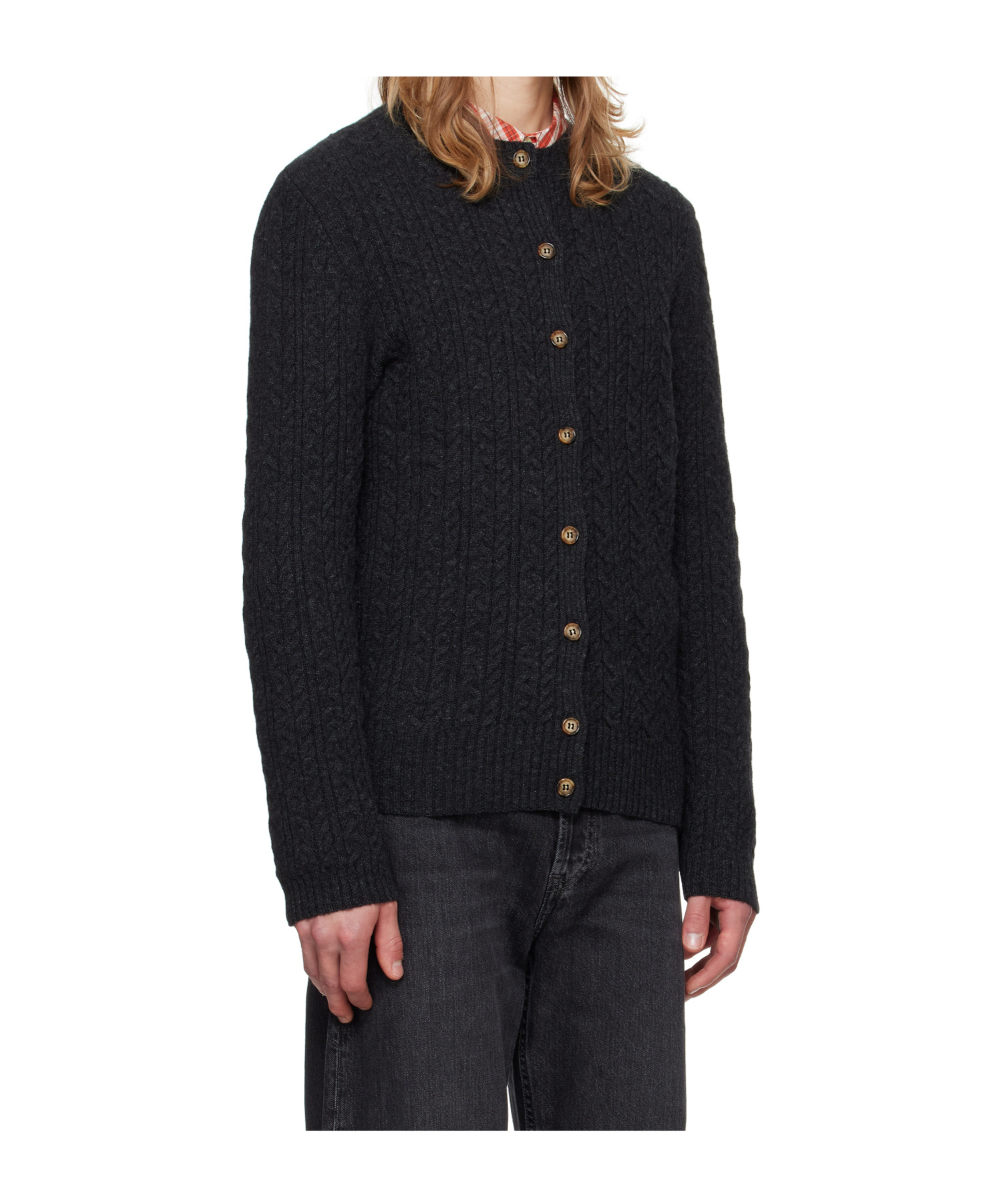 Gimaguas Gray Ozette Cardigan In Black