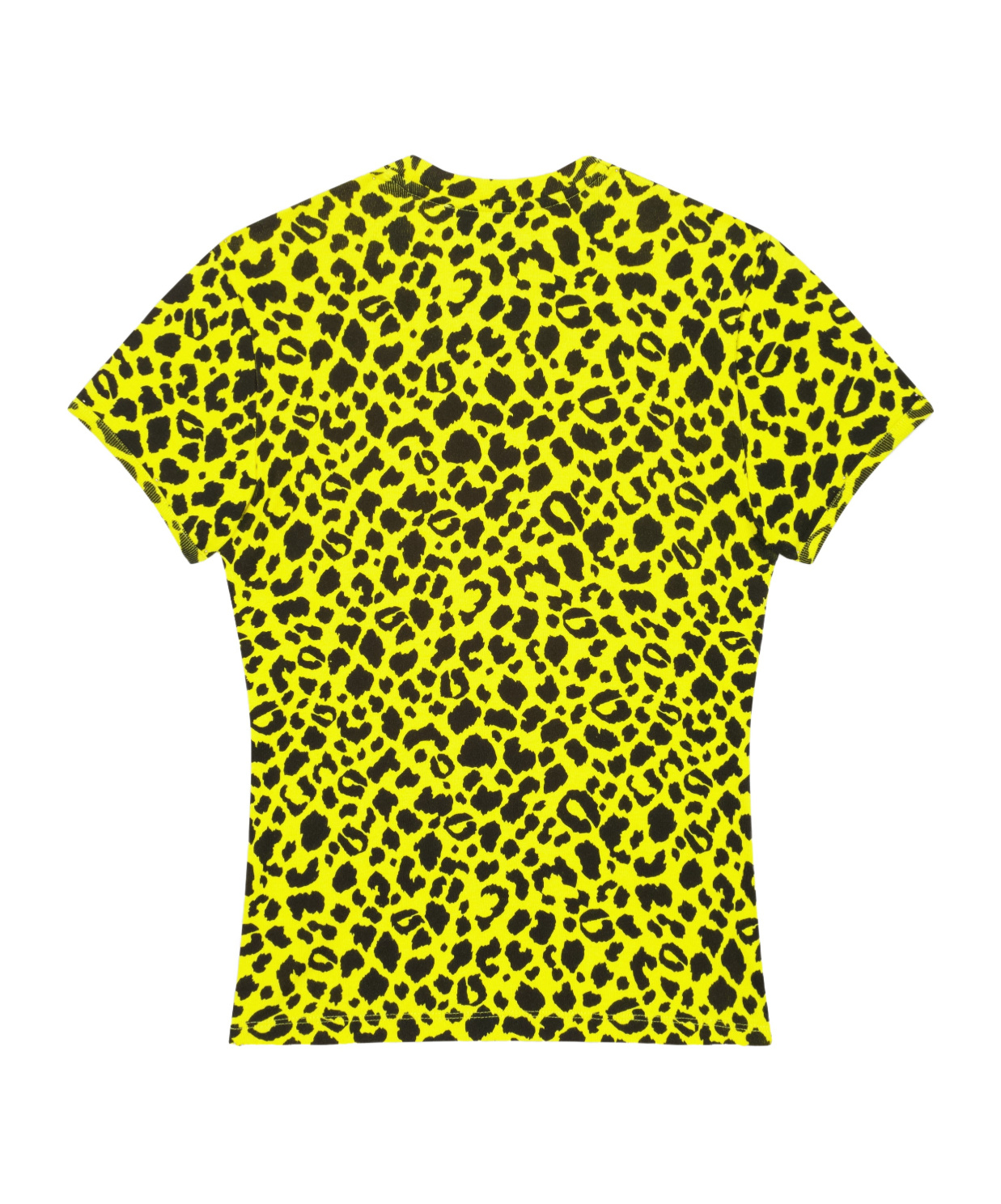 Coperni Womens Print Leopard Crystals Leopard-print Cotton-jersey T-shirt In Yellow