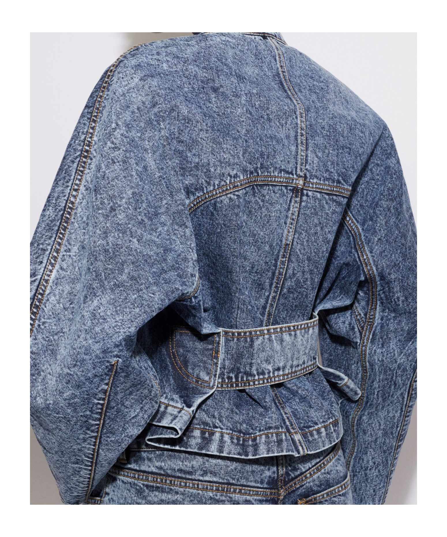 Alaïa Round Jacket In Blue