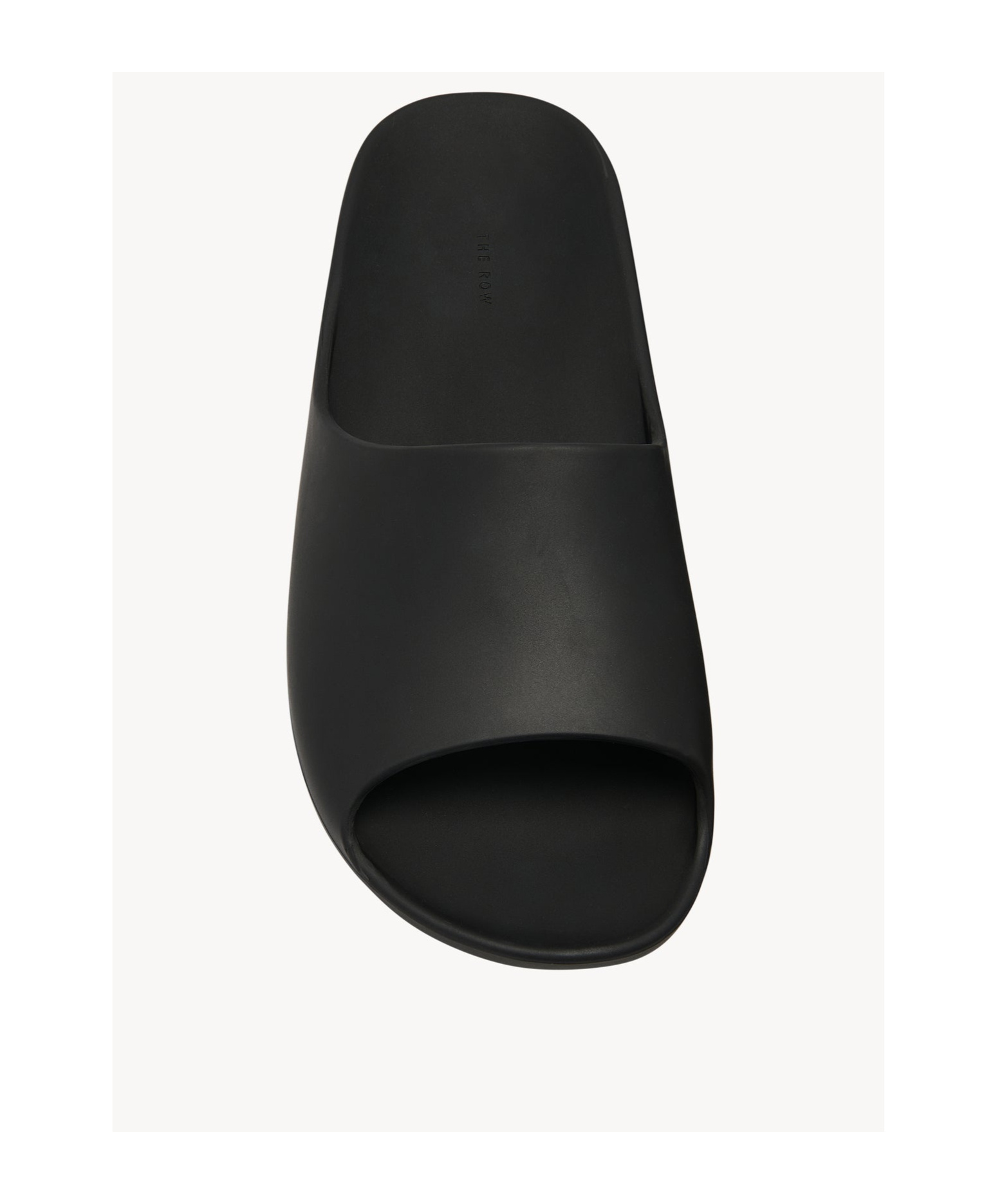 The Row Ama Foam Slide Sandals In Black