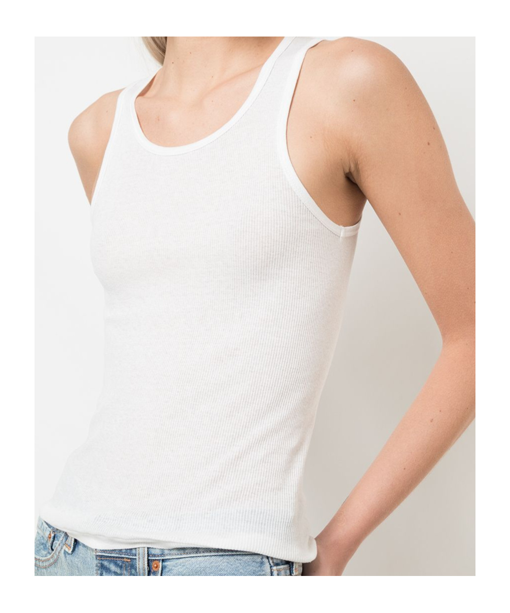 Wardrobe.nyc Release 04 Ribbed Tank Top In White