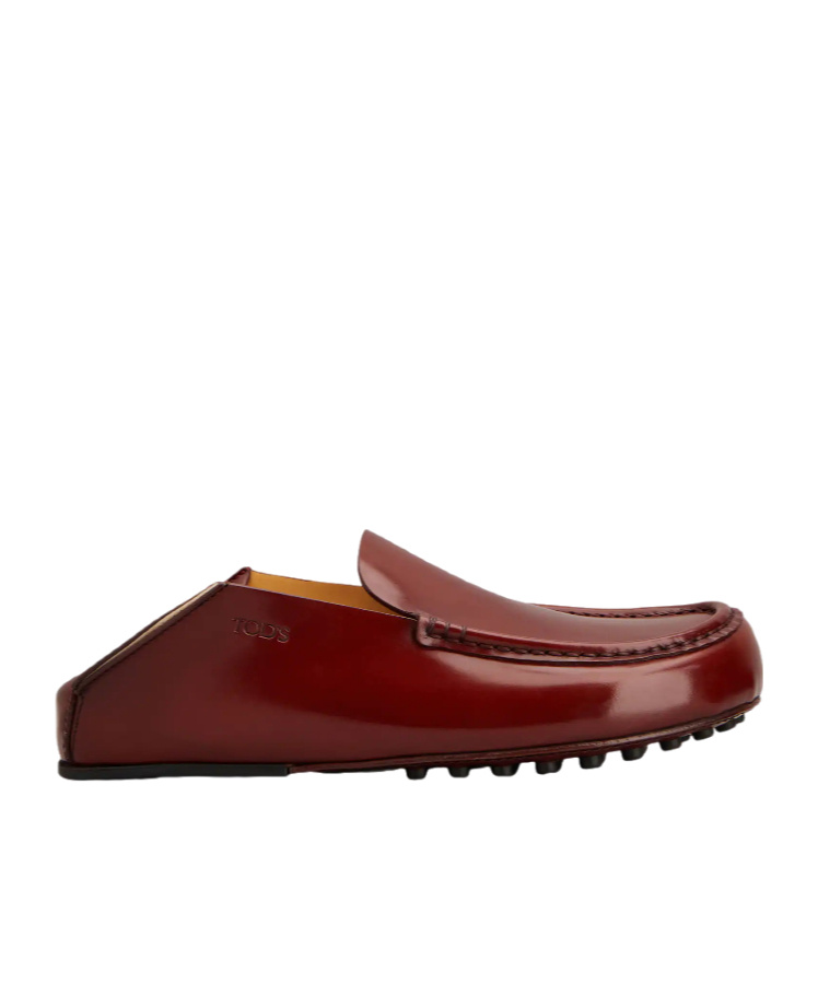 Tod's Slipper Loafers In Leather In Brown