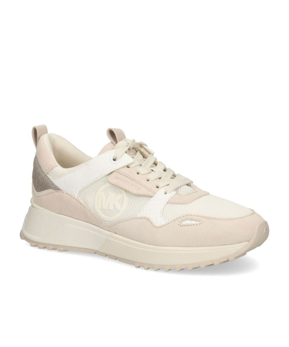 Shop Michael Kors Theo Sneakers In Nude