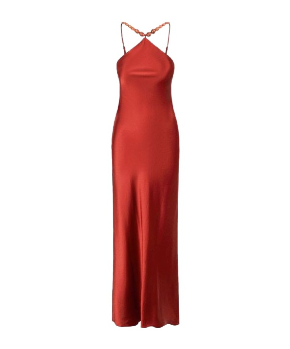 Shop Staud Sleeveless Dress In Red