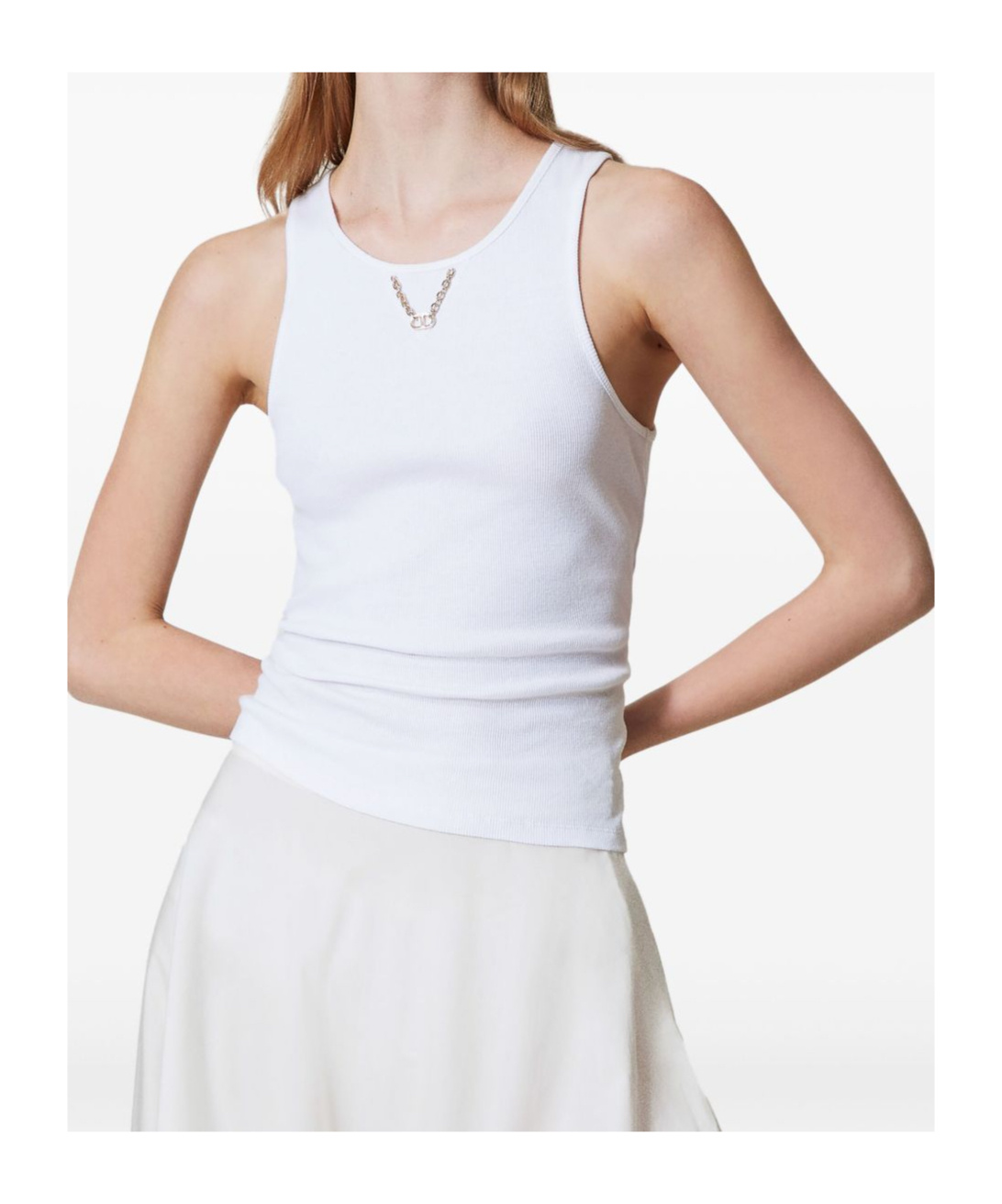 Shop Twinset Cotton Tank Top