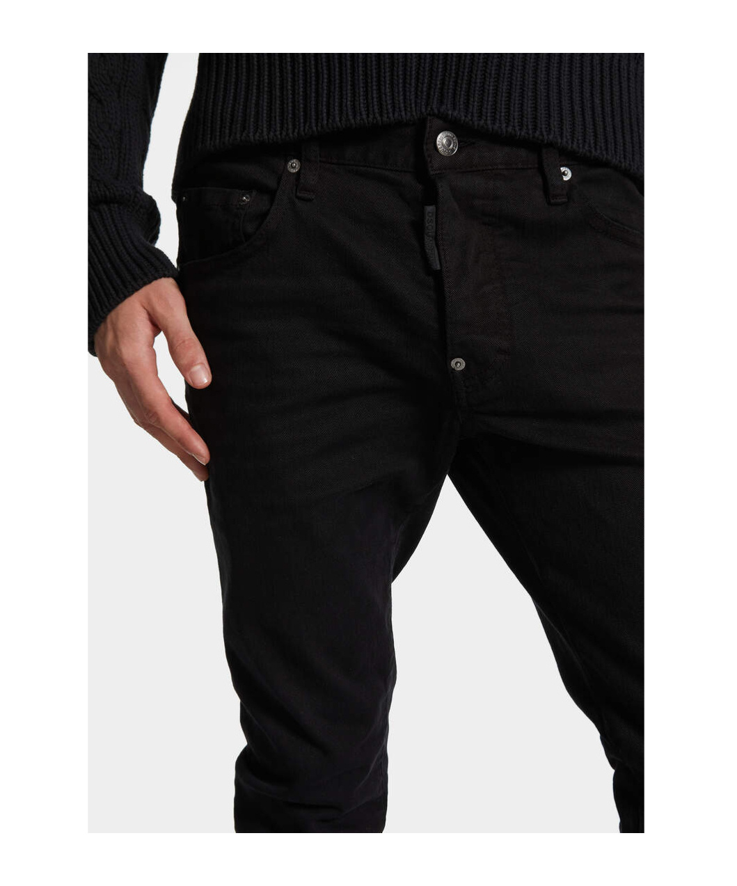 Dsquared2 Belt-loop Jeans In Black