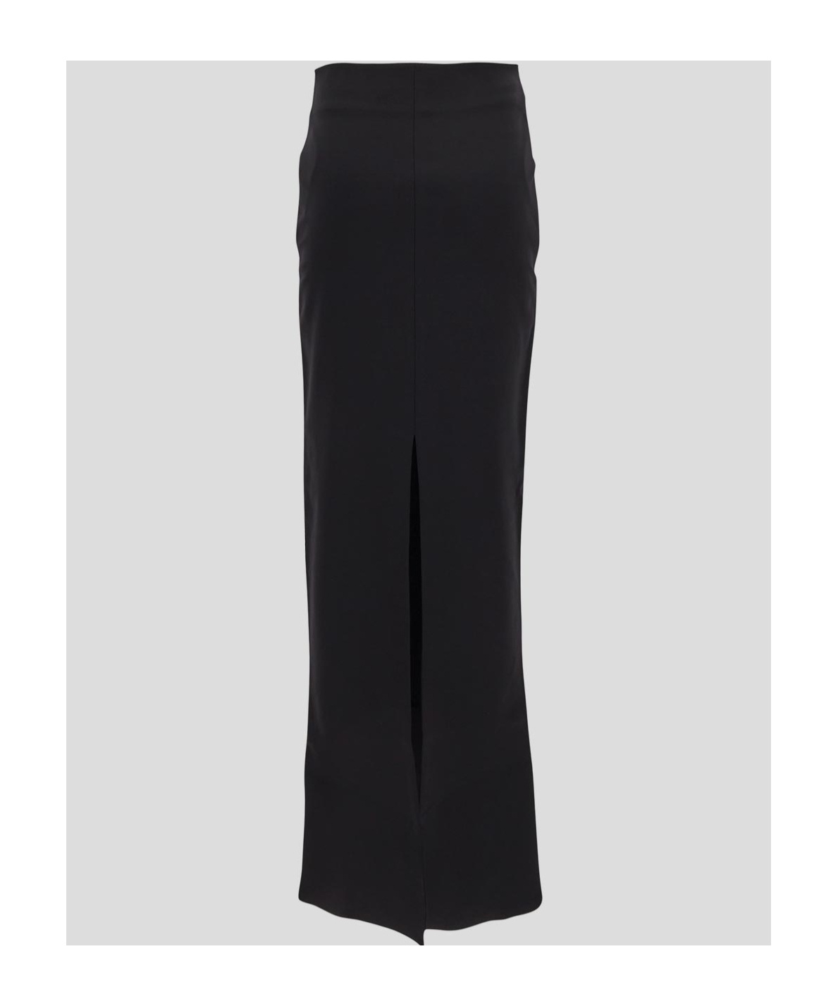 Jacquemus Rear Slit Maxi Skirt In Black