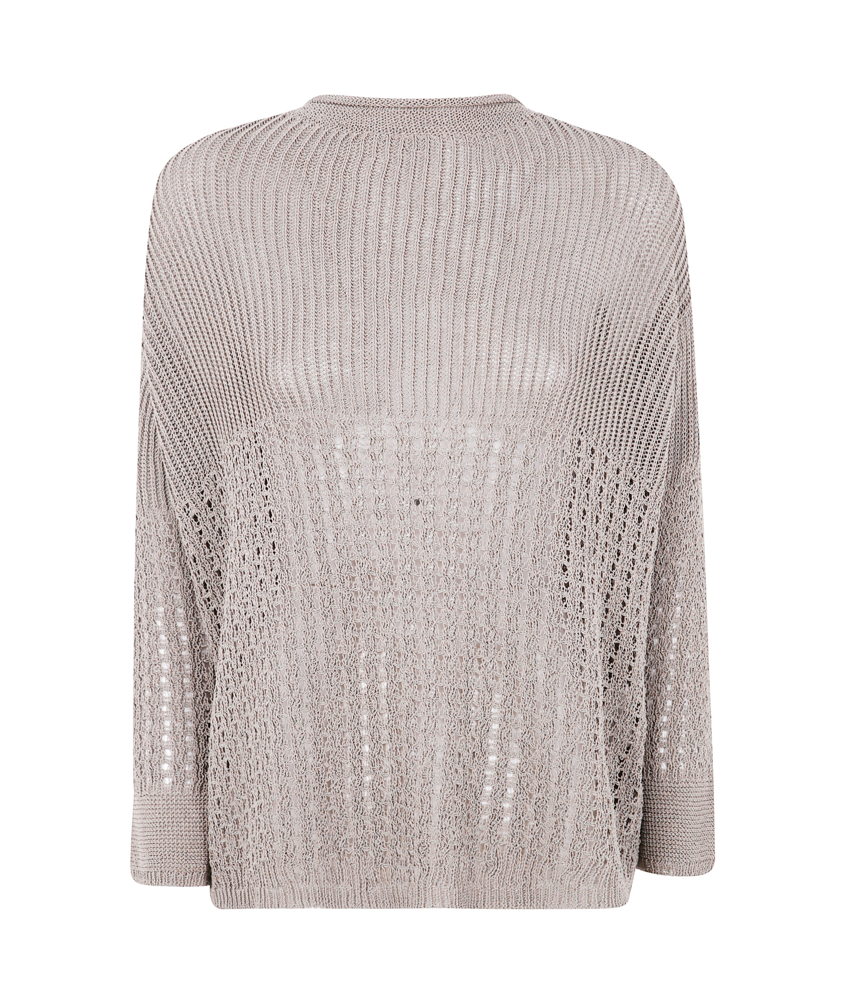 Max Mara Long-sleeved Sweater In Gray