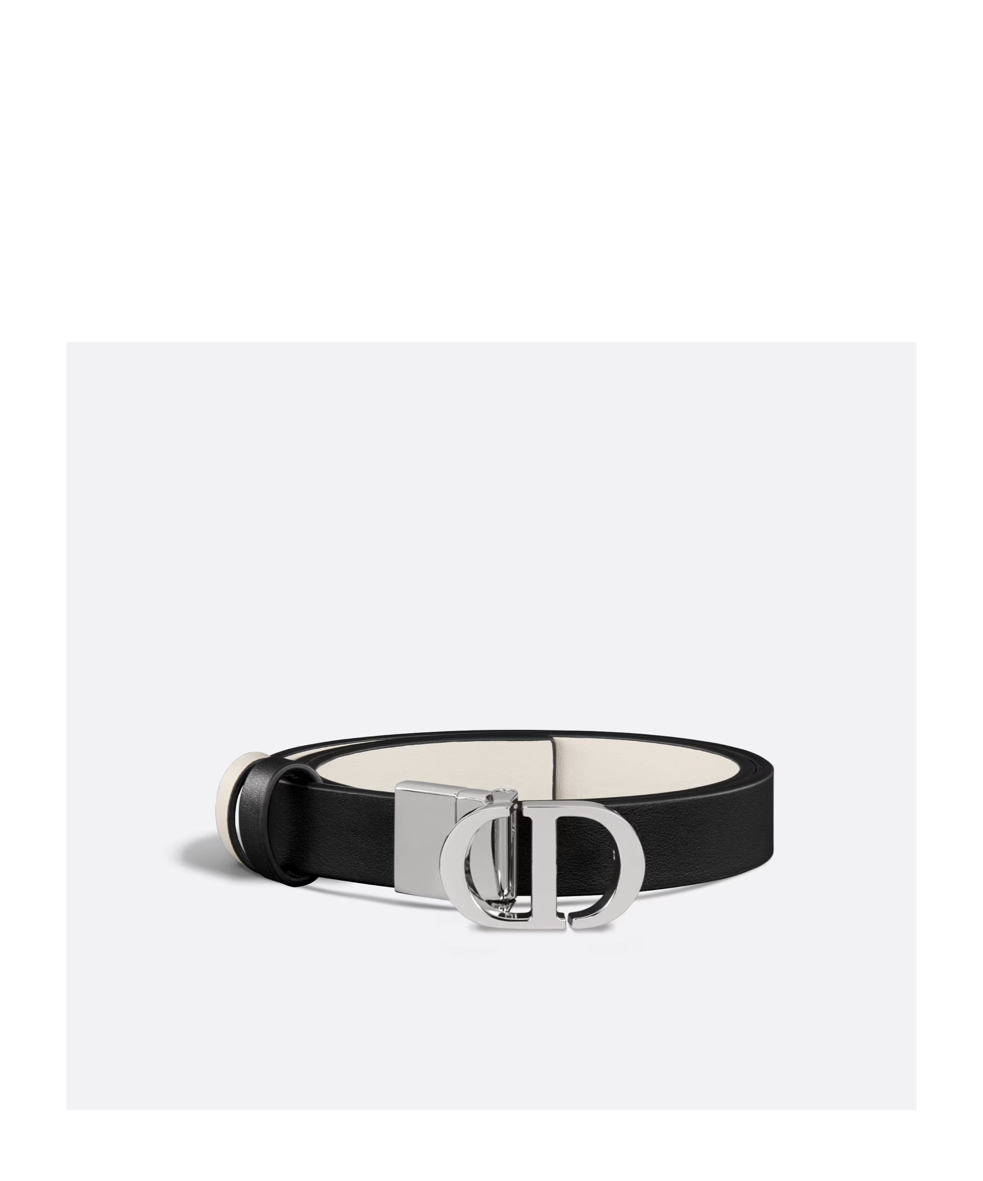 Dior 30 Montaigne Double-sided Belt In Black
