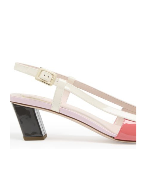 Roger Vivier Belle Vivier Slingback Shoes In White