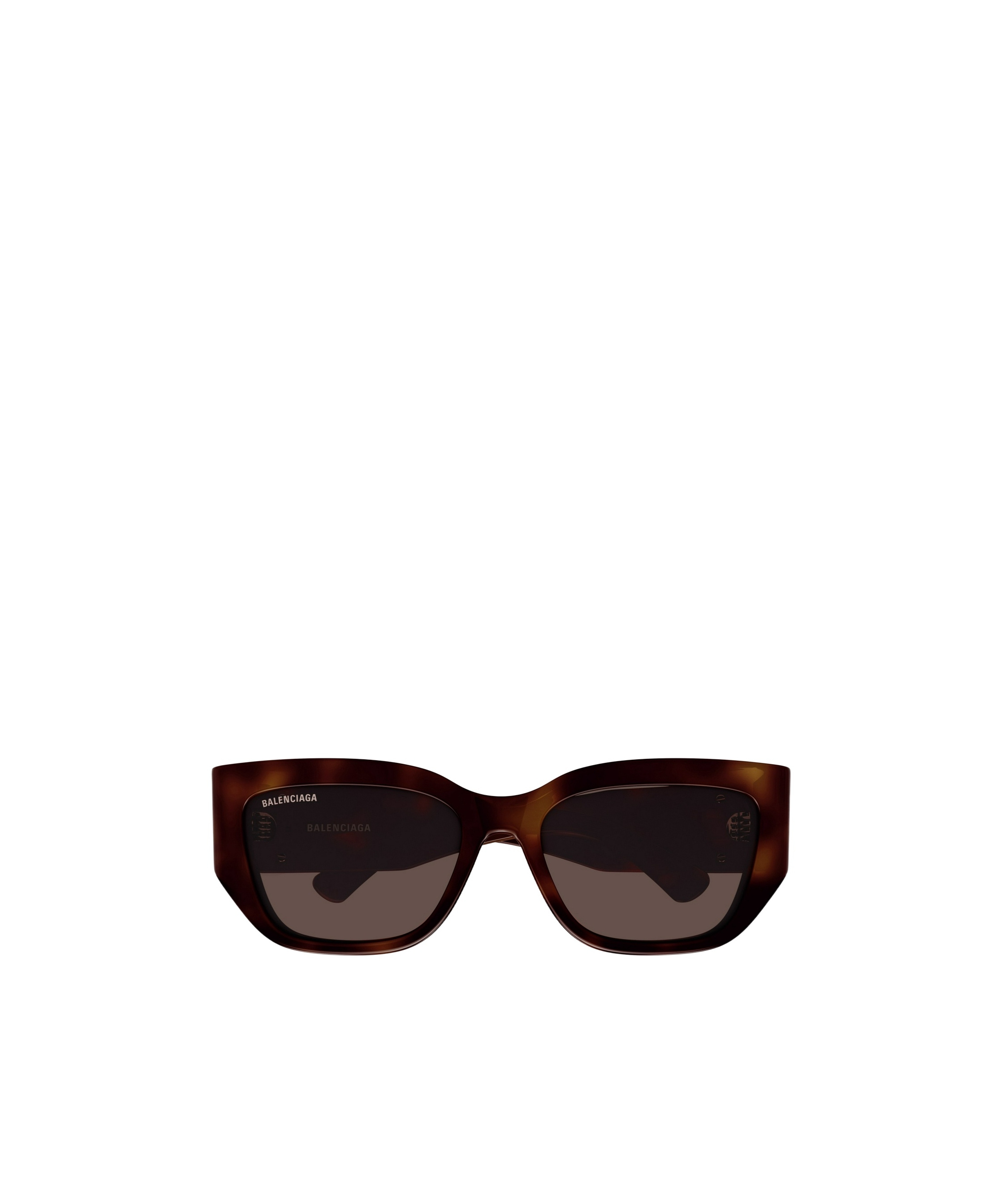 Balenciaga Logo-plaque Sunglasses In Black