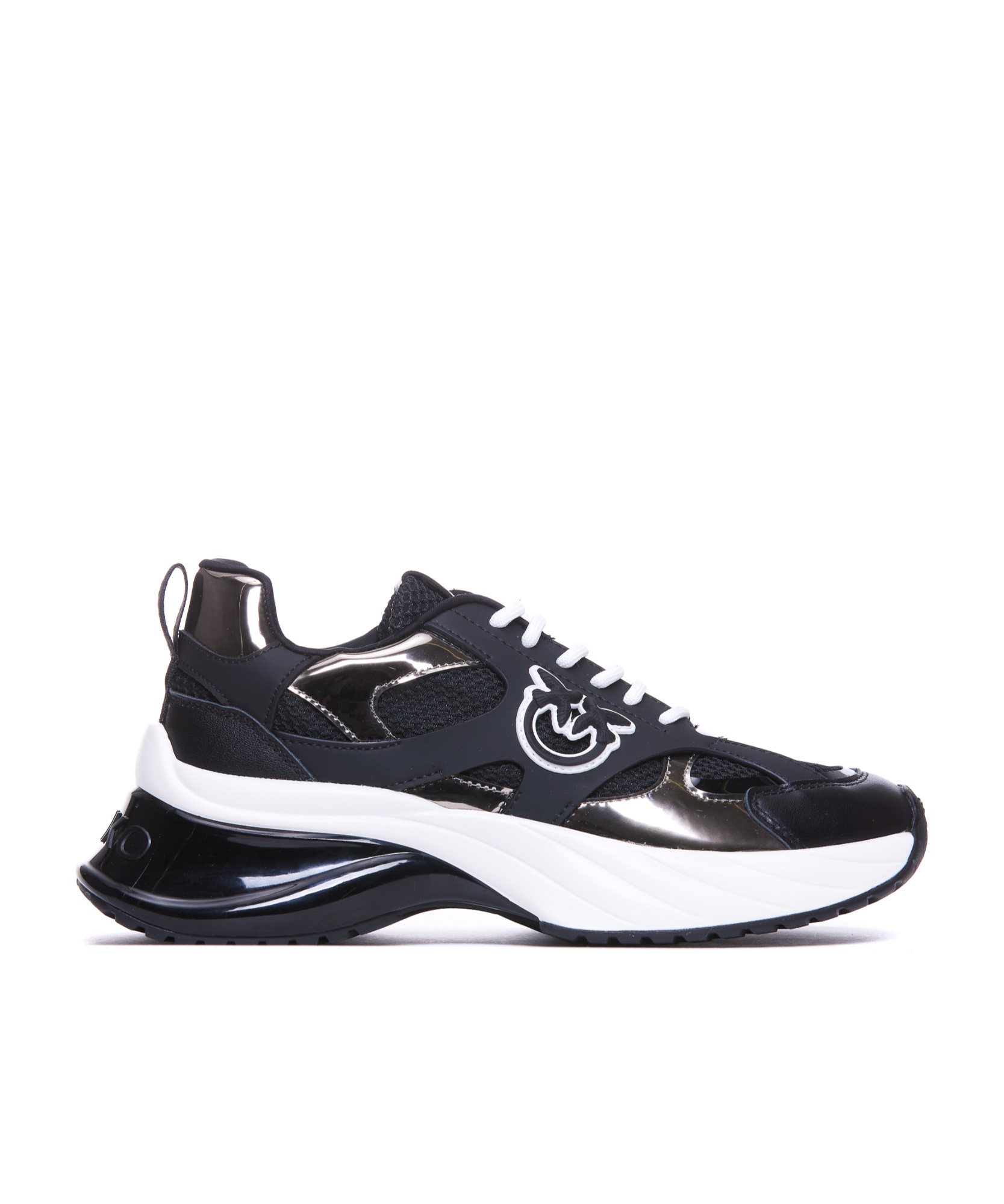 Shop Pinko Ariel Sneakers In Black