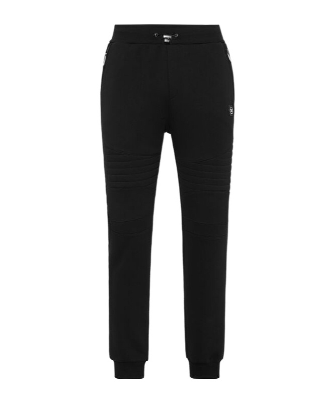 Philipp Plein Jogging Pants Iconic Drawstring Waist In Black