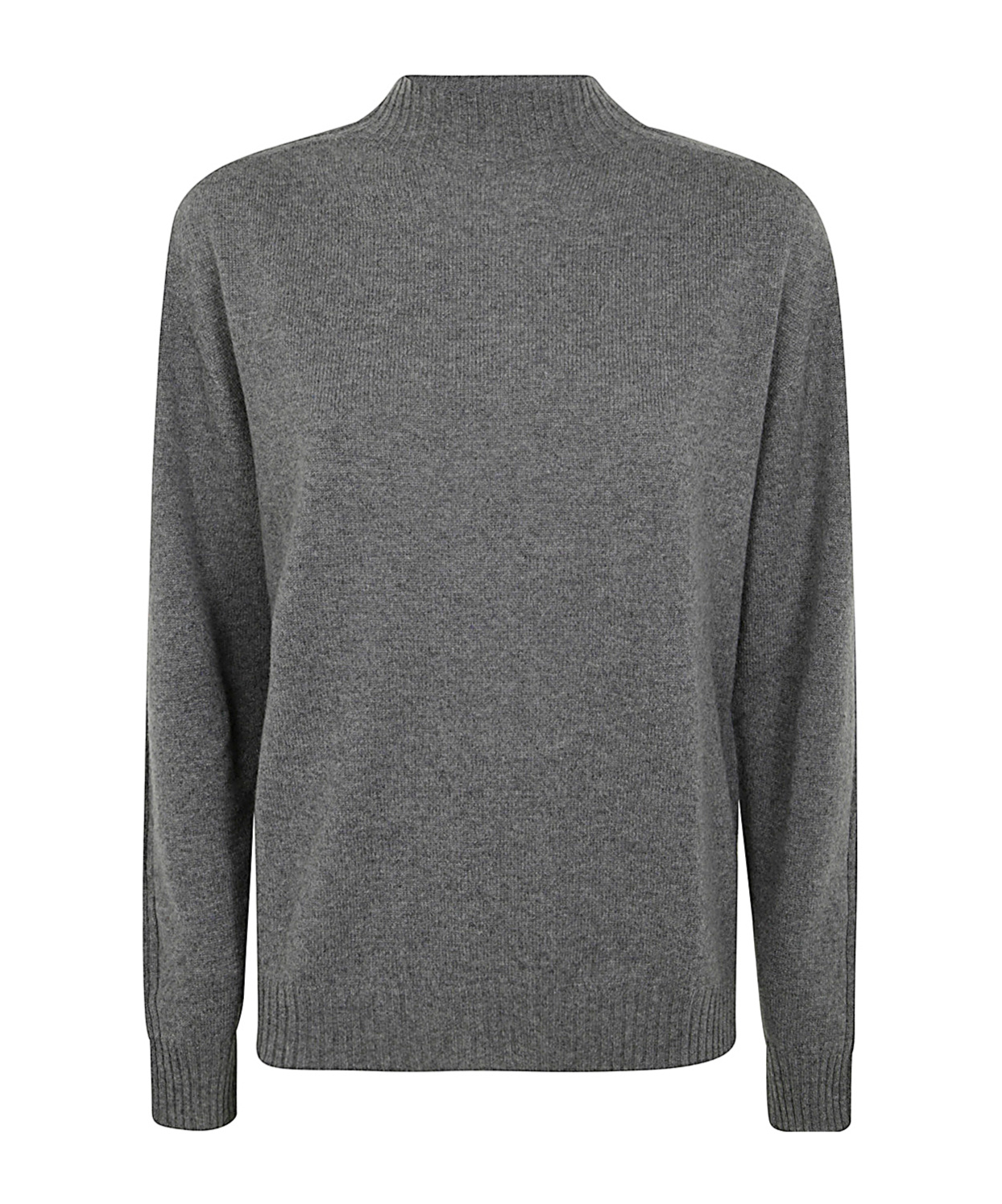 Twinset Long-sleeved Sweater In Gray