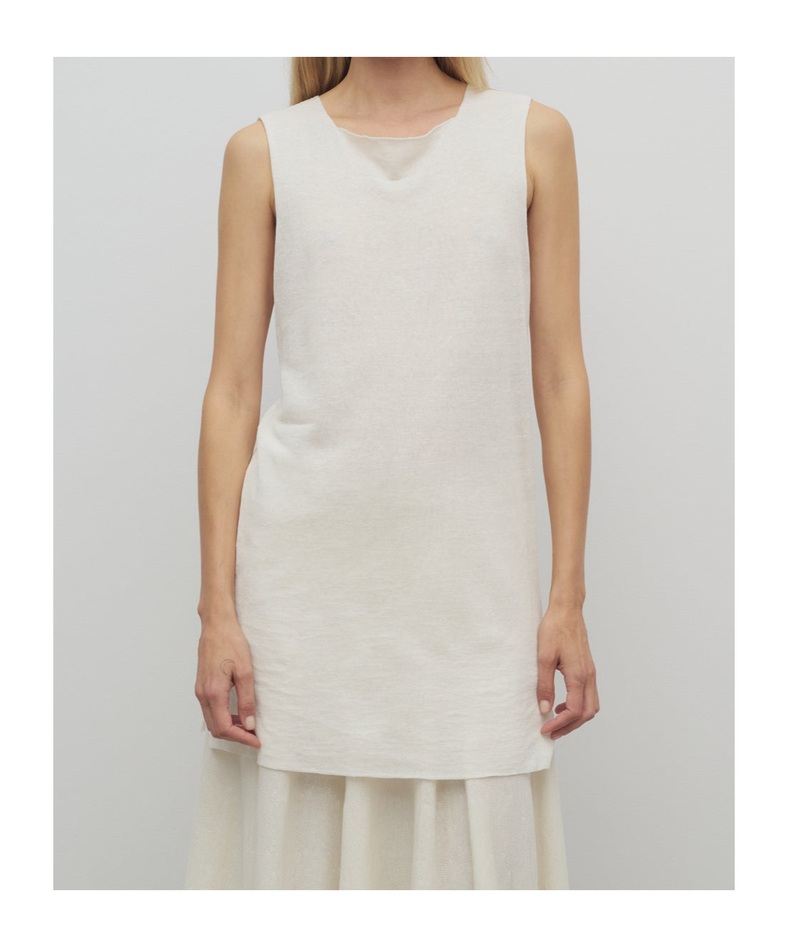 The Row Chic Cotton Ribbed Tank Top With Sophisticated Fit And Versatile Style In White