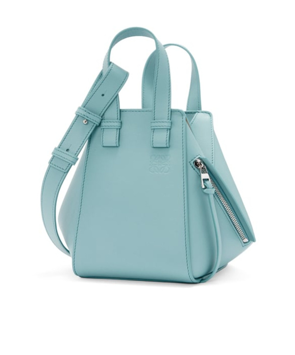 Loewe Compact Hammock Bag In Classic Calfskin In Blue