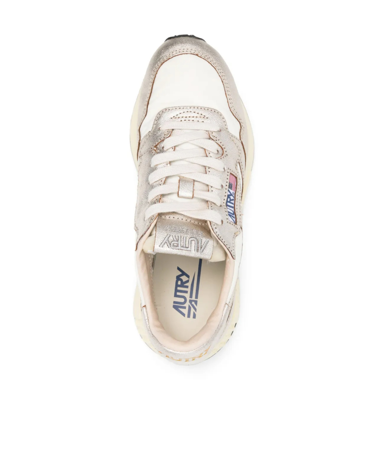 Autry Low Top Silhouette Sneakers With Contrast Sole