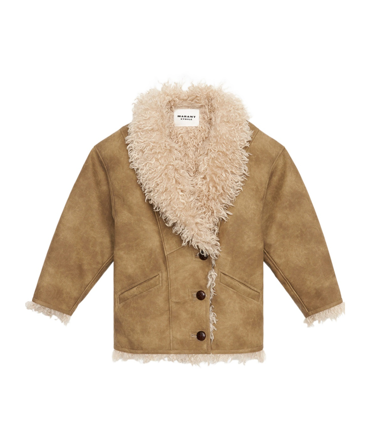 Isabel Marant Étoile Clara Fleece Vest In Burgundy