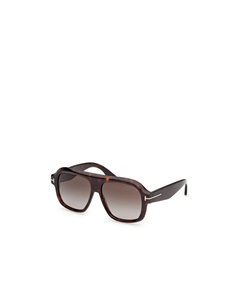 Tom Ford Eyewear Pilot Frame Sunglasses In Brown