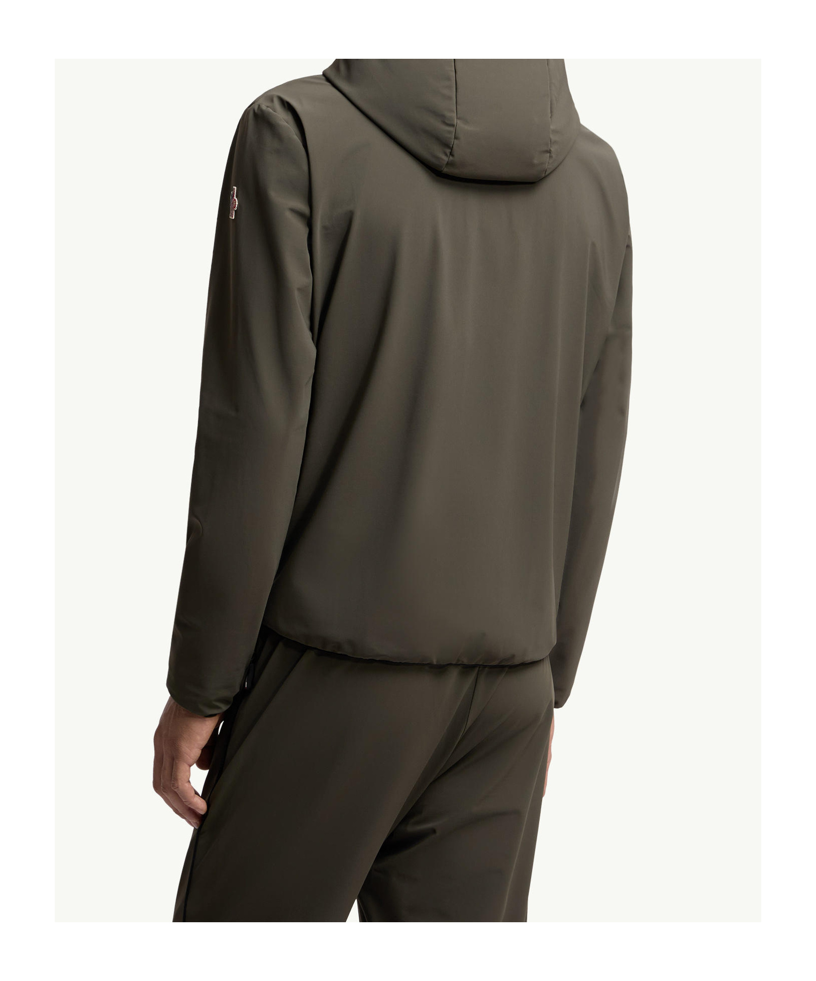Moncler Padded Zip-up Sweatshirt In Green