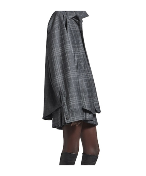 Balenciaga Women's Overshirt In Grey In Gray