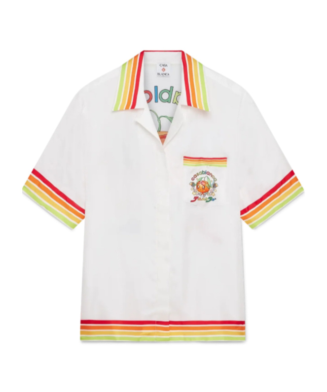 Casablanca Stripe-detailing Shirt In White