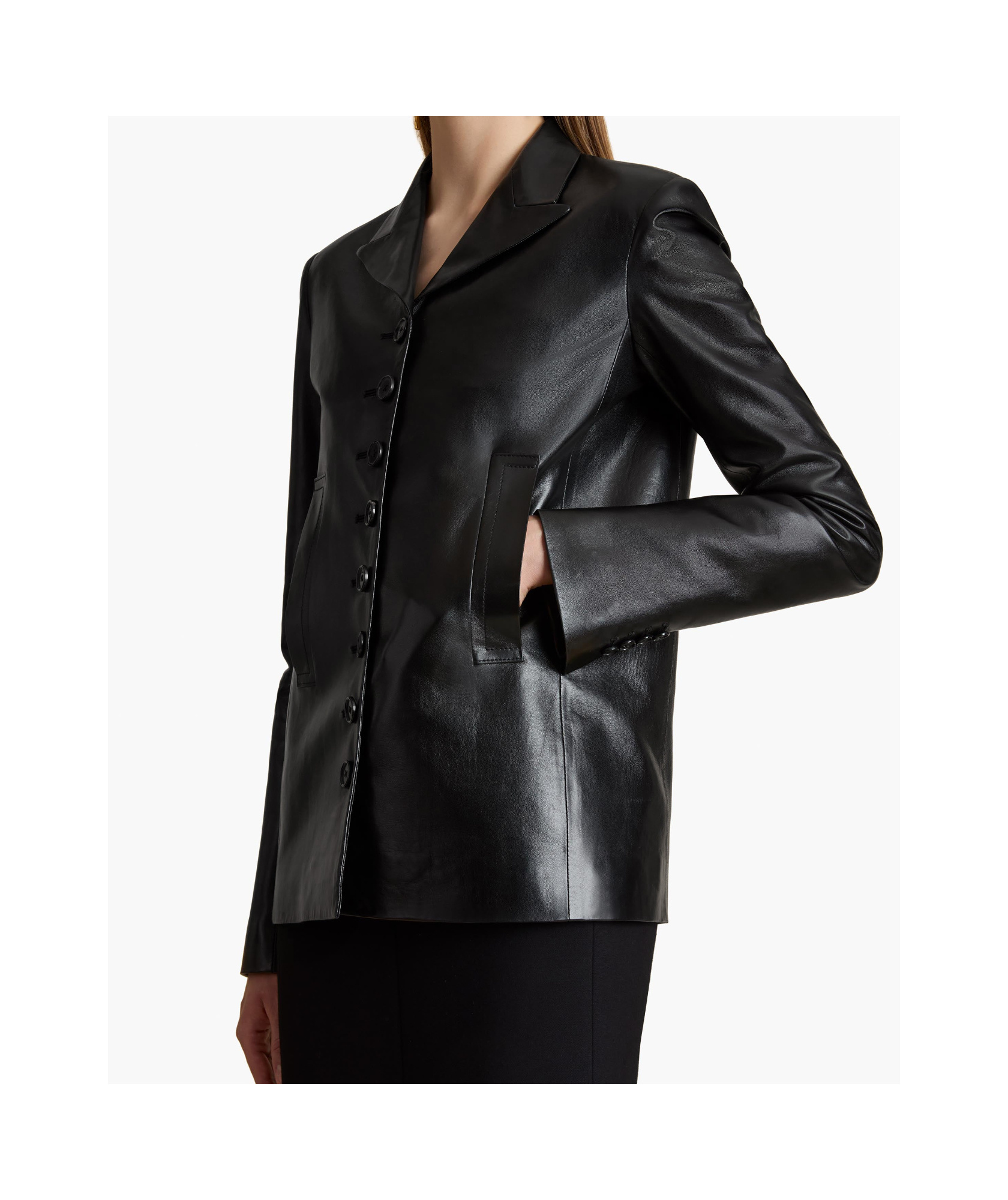 Shop Khaite Saraphina Blazer In Black