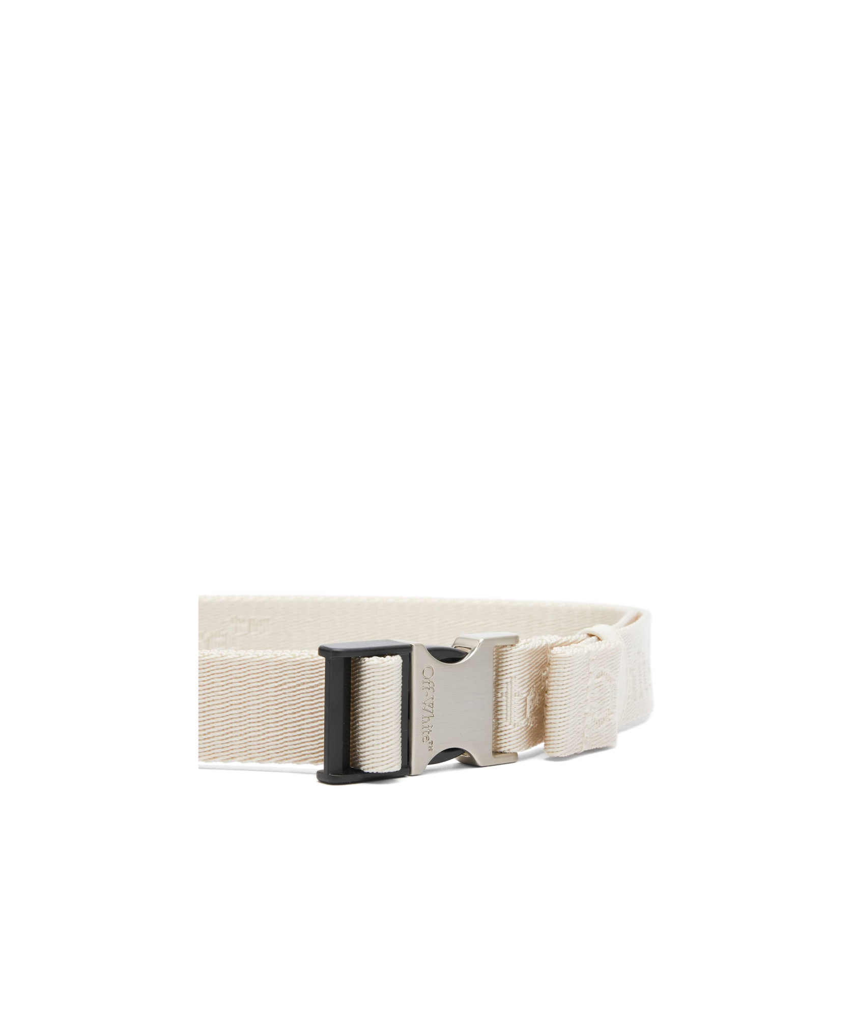 Off-white Logo Belt In Nude