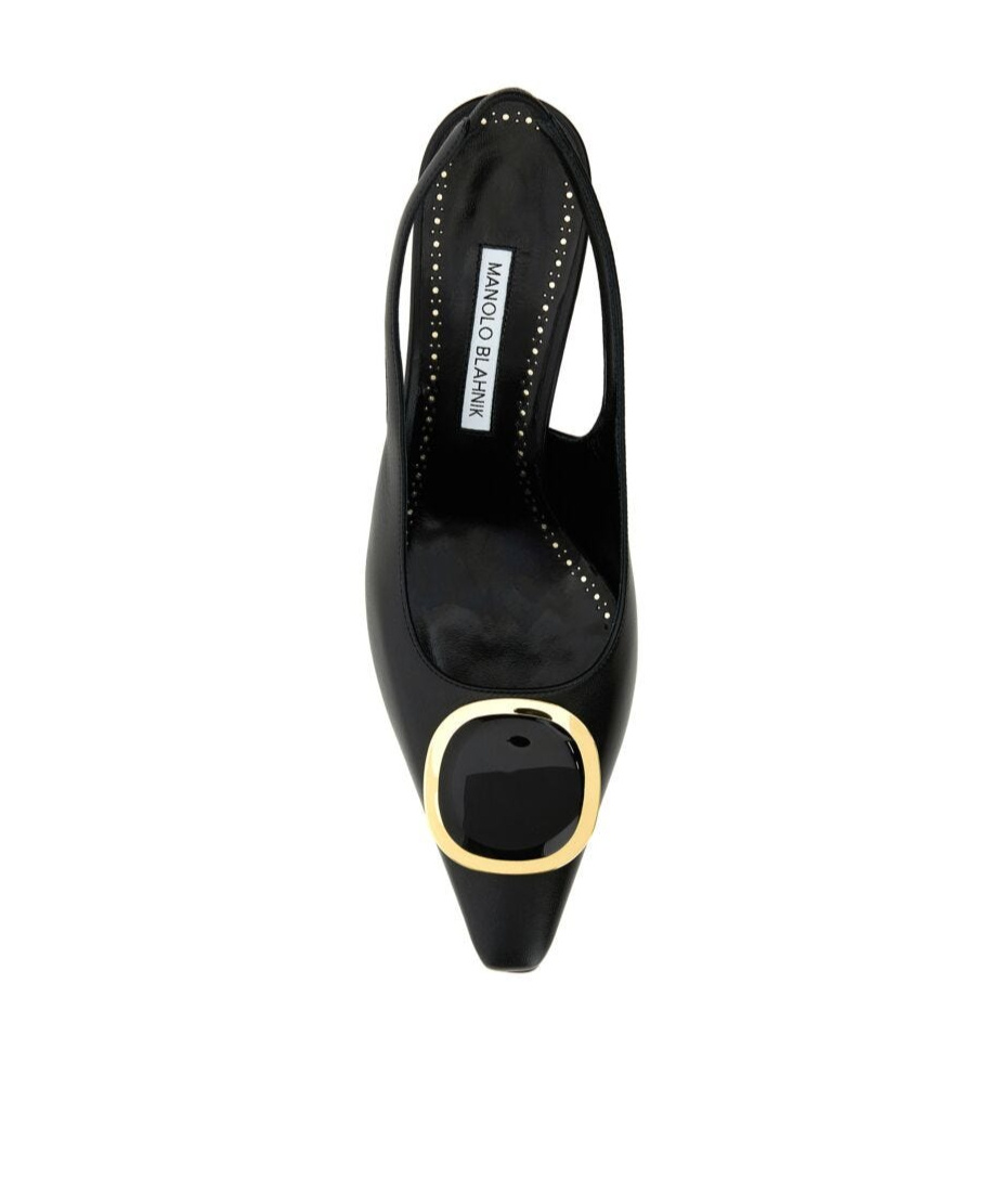 Manolo Blahnik Nappa Leather Pumps Chiaran In Black