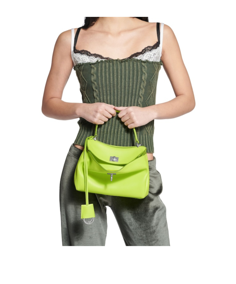 Balenciaga Women's Rodeo Handbag Mini In Granny Green