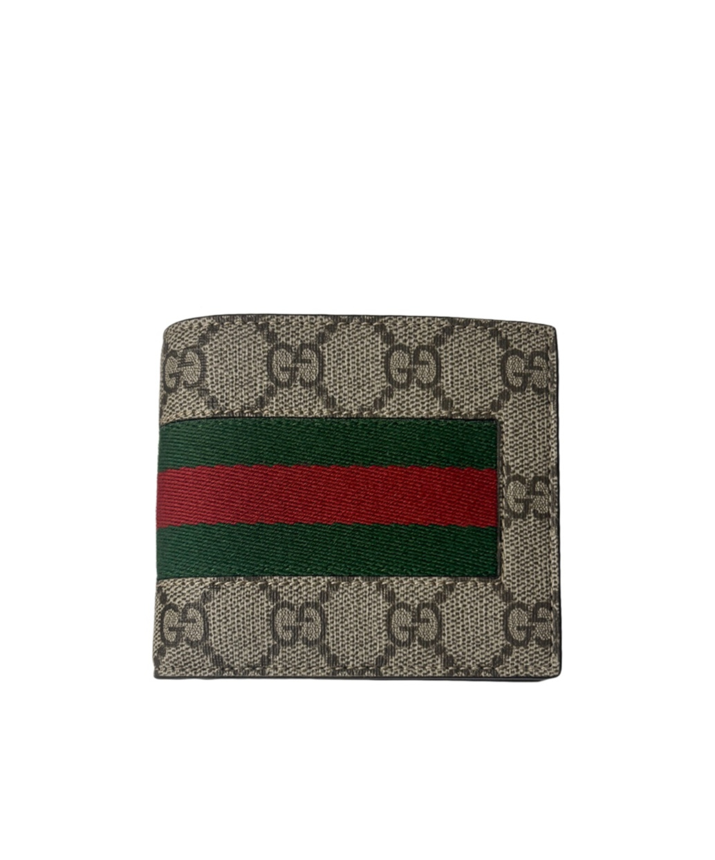GUCCI RIBBON STRIPE DOUBLE FOLD WALLET