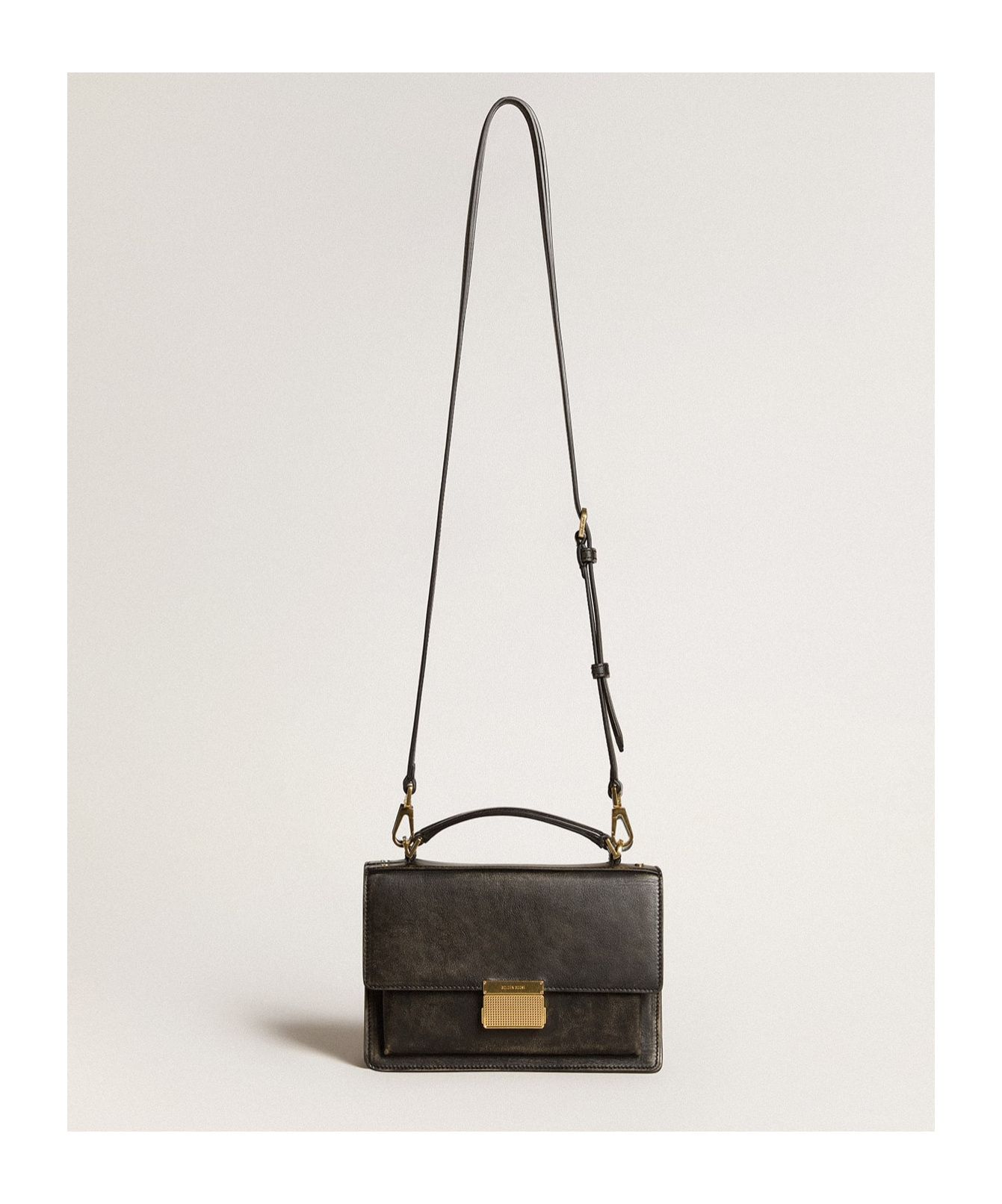 Golden Goose Shoulder Bags With Adjustable Strap And Top Handle In Black
