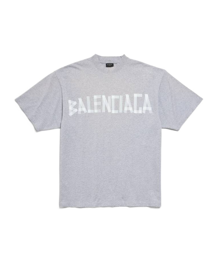 Balenciaga Men's New Tape Type Tr T-shirt Medium Fit In Grey In Gray