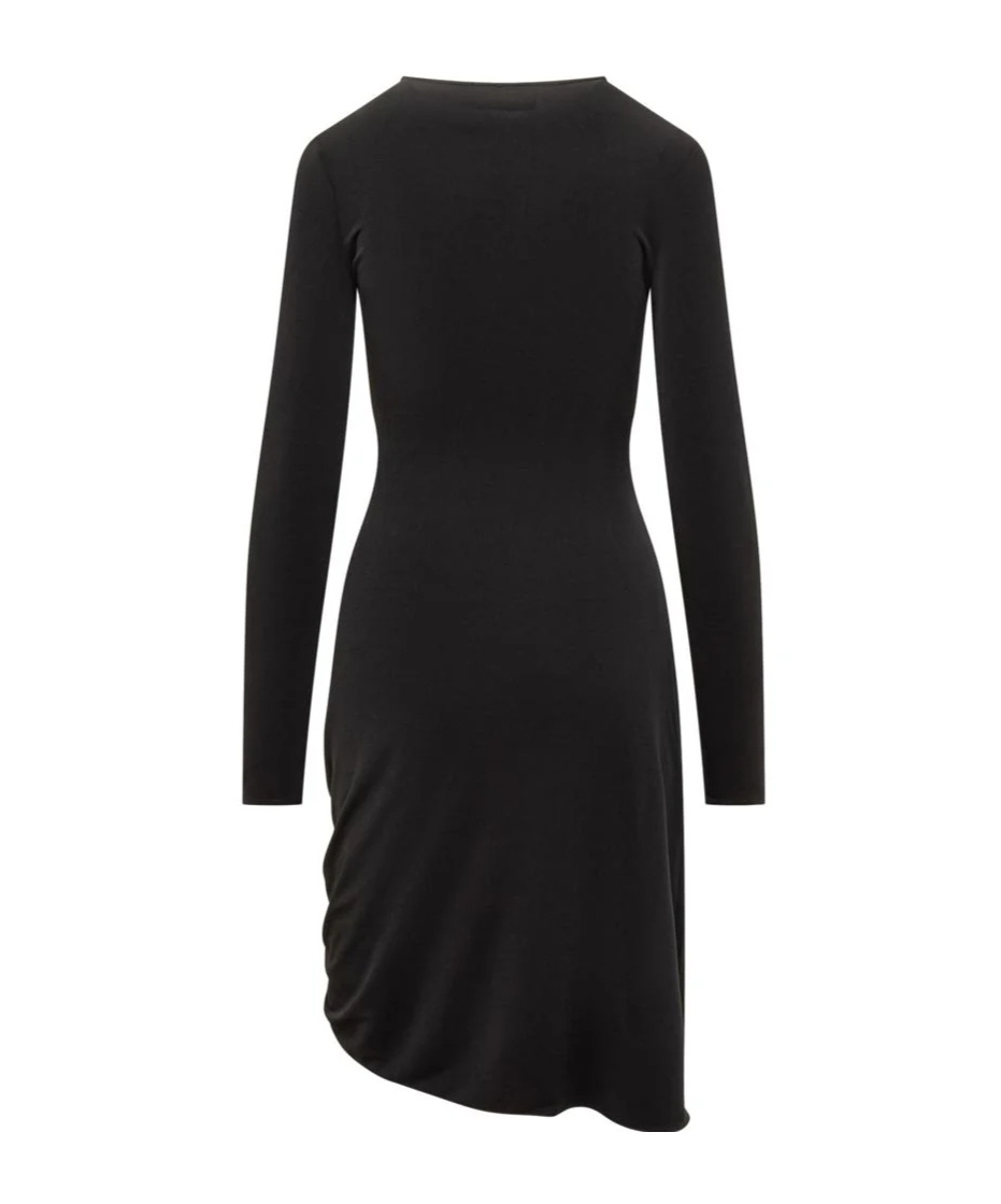 Coperni Dress With Side Buckle In Black