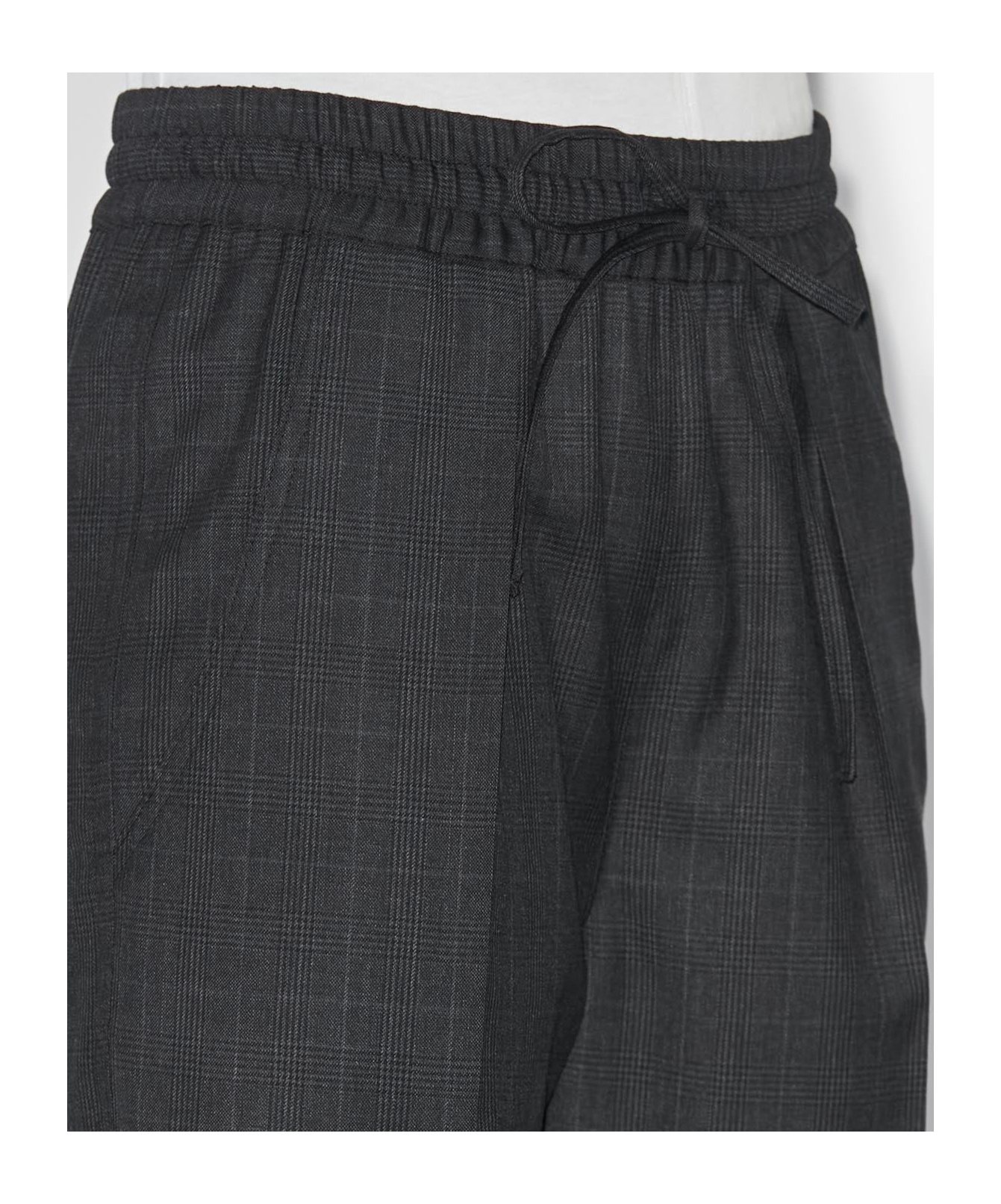 Isabel Marant Liska Checked High-rise Trousers In Black