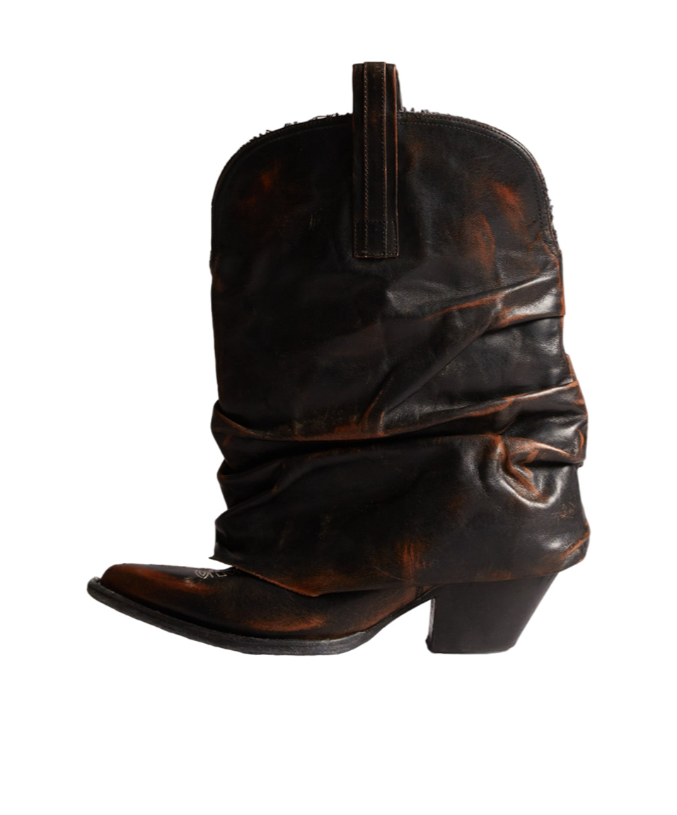 R13 Low-barrel Short Boot In Black