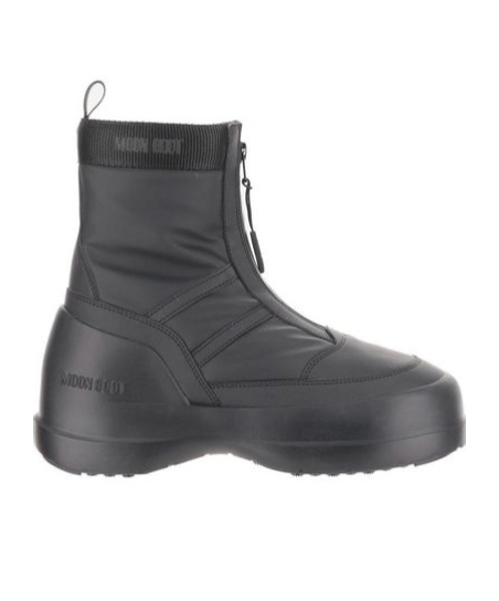 Moon Boot Luna Logo-print Boots In Gray