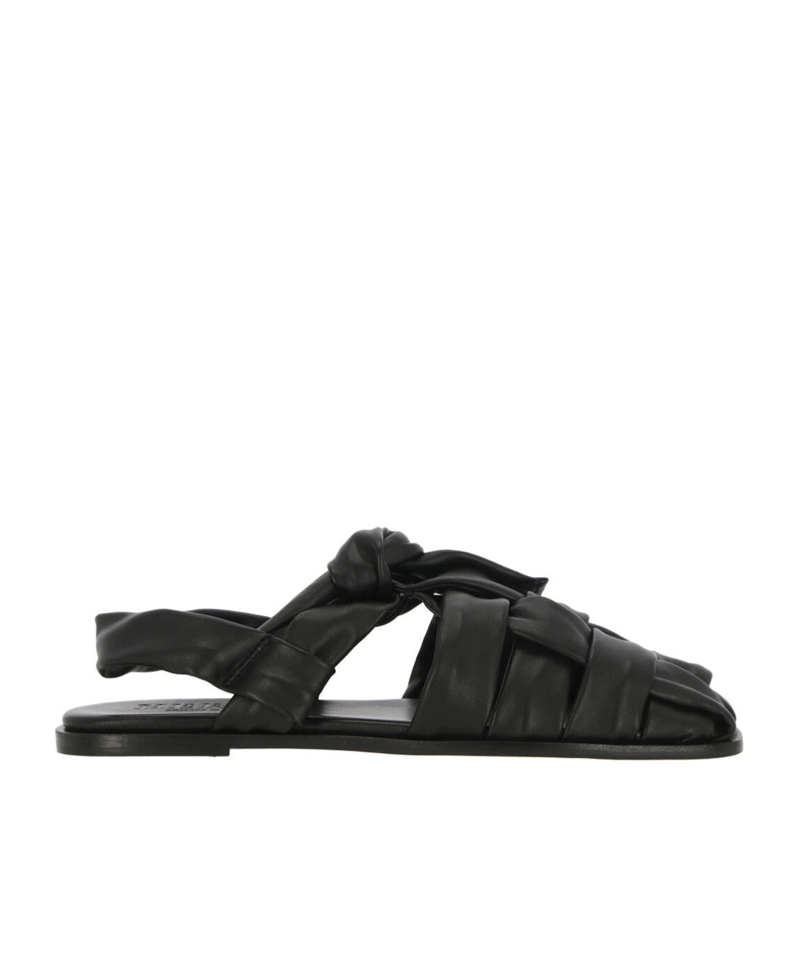 HEREU HEREU INTERWOVEN KNOTTED T-BAR SANDALS