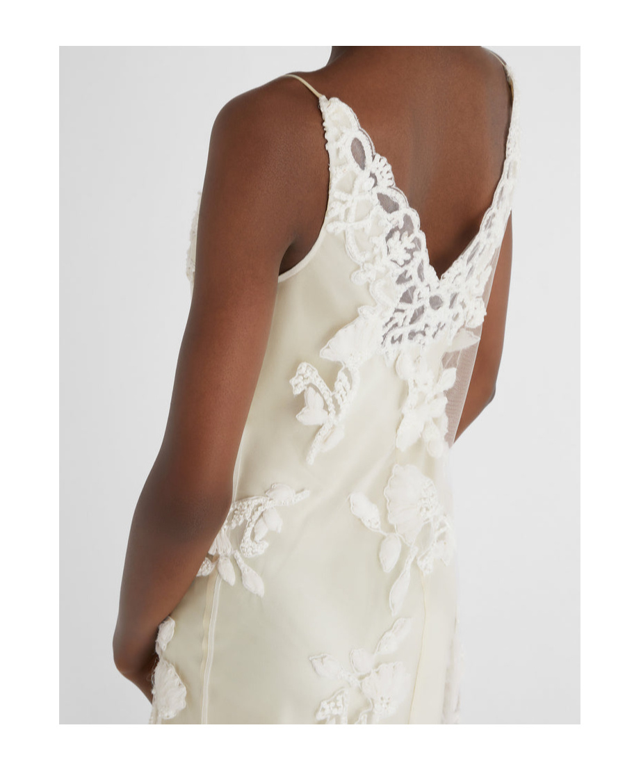Ermanno Scervino Lace Short Inner Dress In White