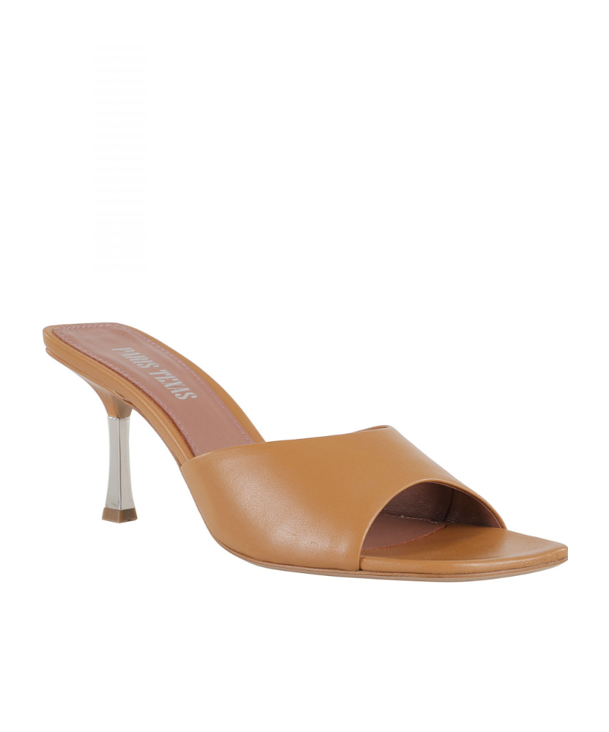 Paris Texas Lorena Open-toe Mules In Brown