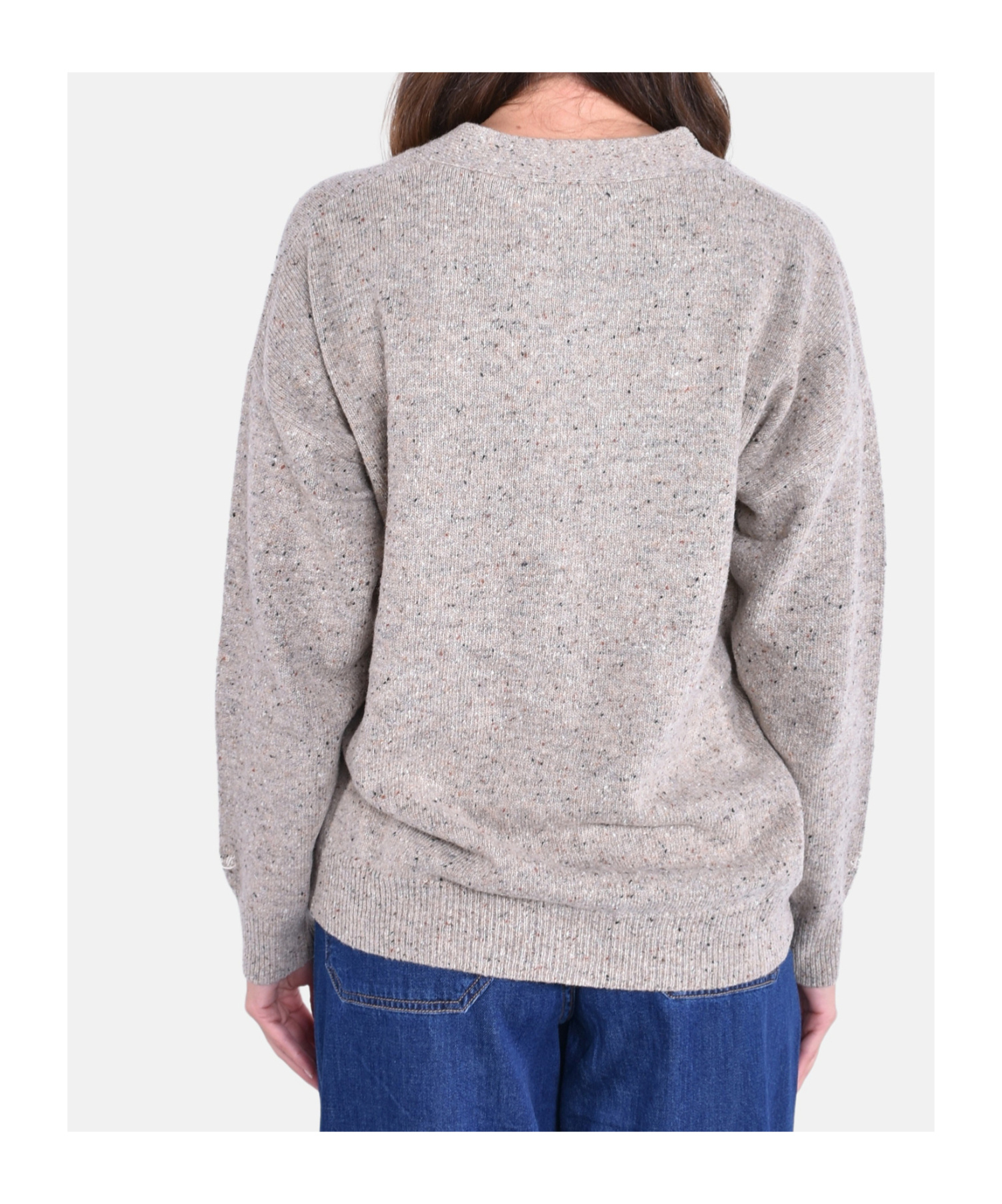 Mc2 Saint Barth Cardigan Woman Color Beige In Multi