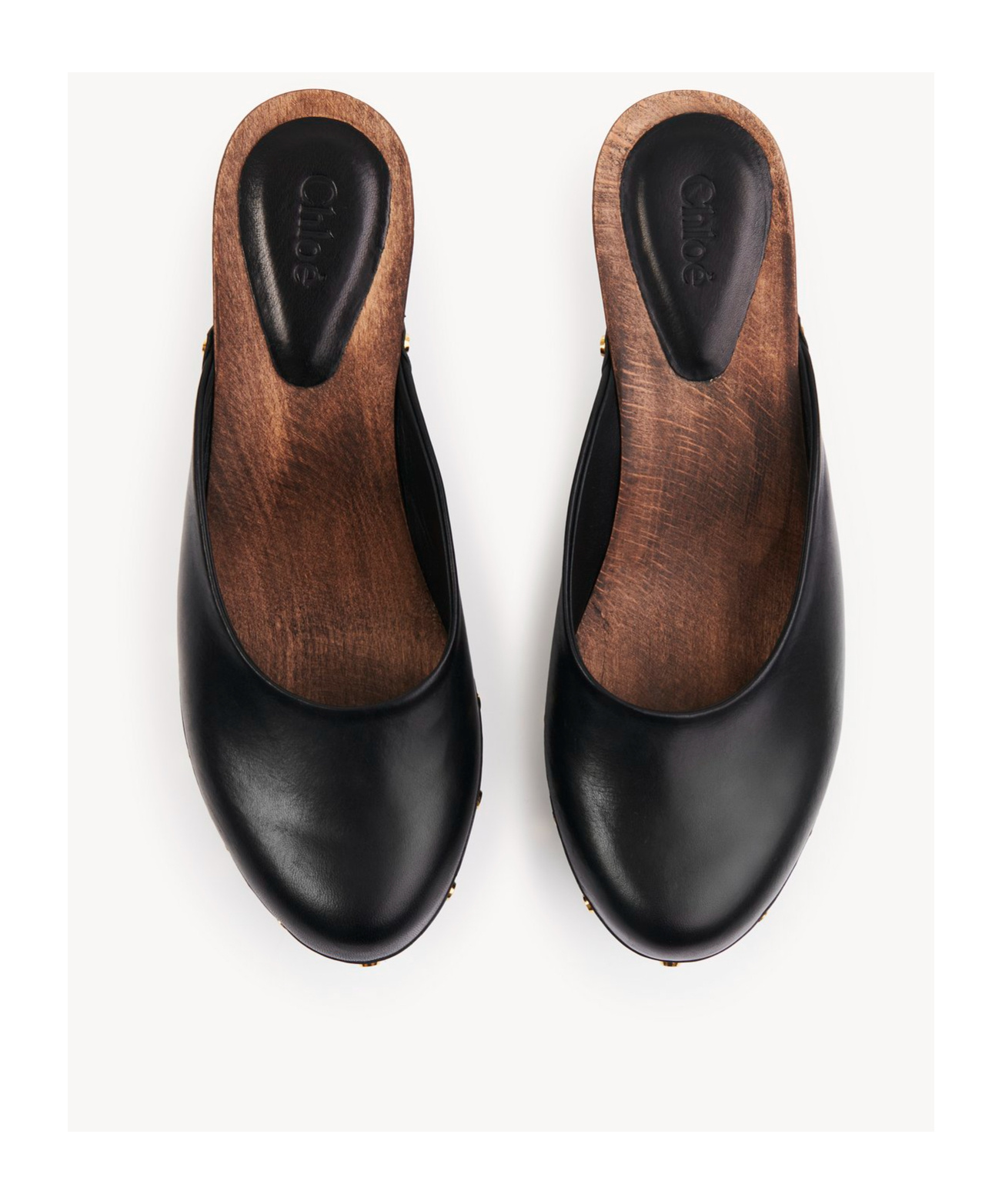 Chloé Judith Kitten Heel Clog In Black
