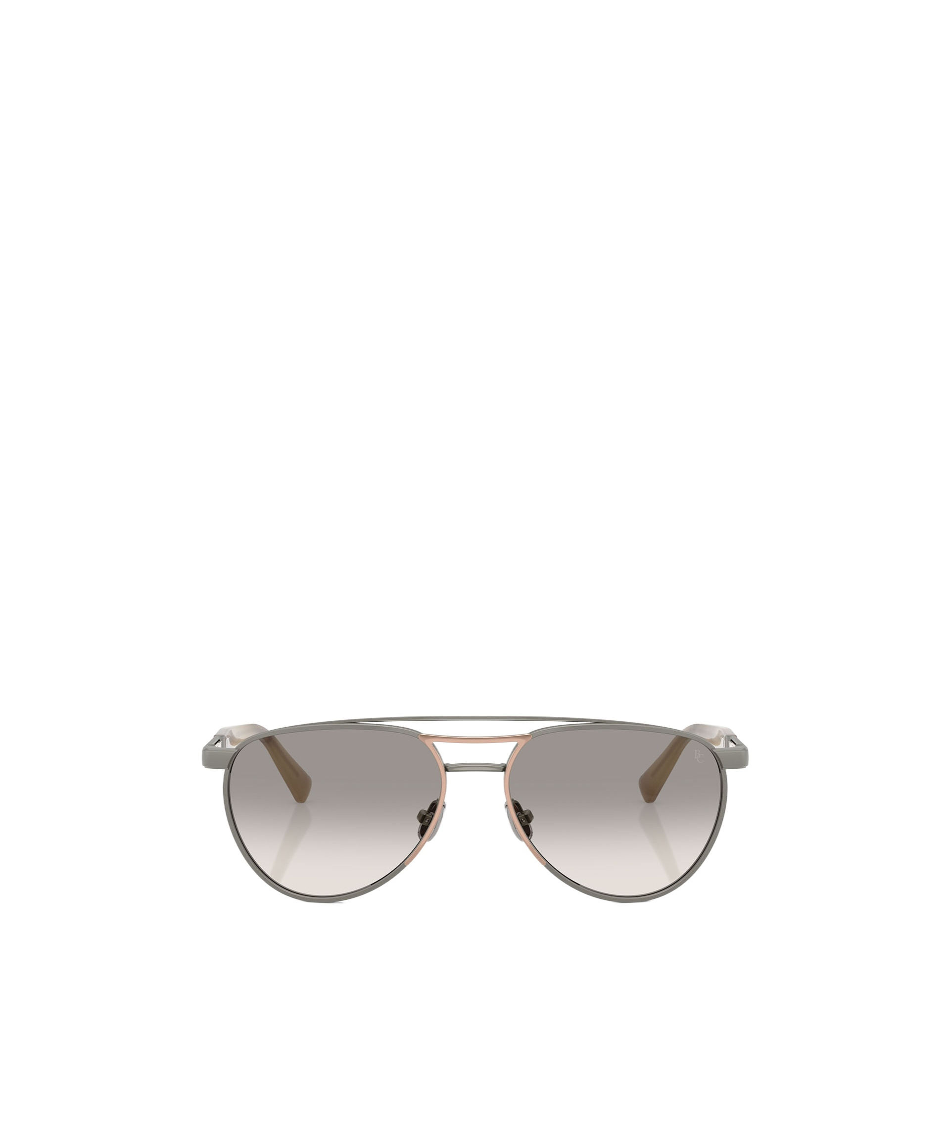 Brunello Cucinelli Double Bridge Sunglasses In Gray